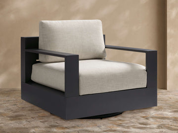 Bal Harbour Outdoor Aluminum Swivel Chair