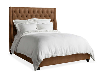 Devereaux Leather Tufted Bed