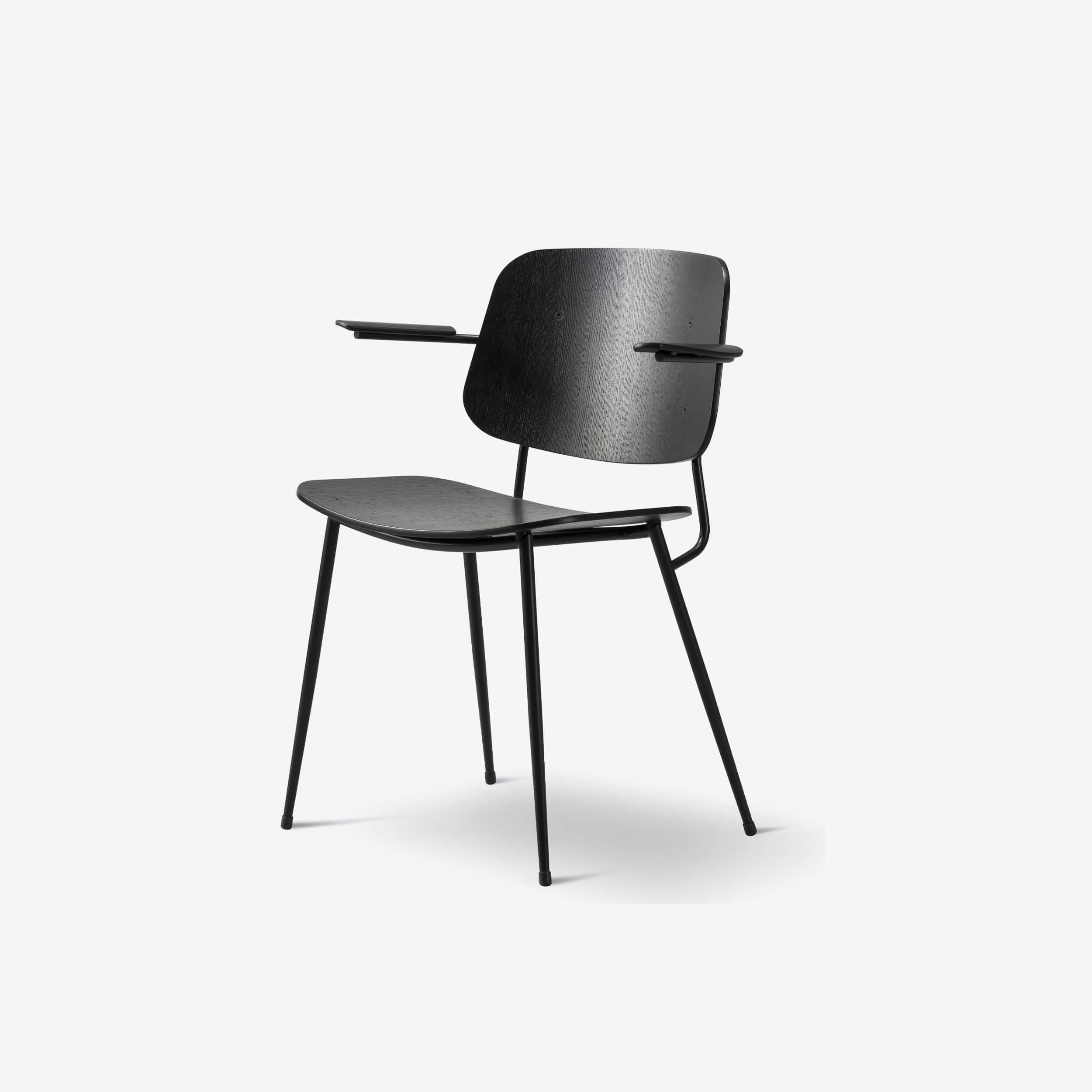 Metal Base Armchair